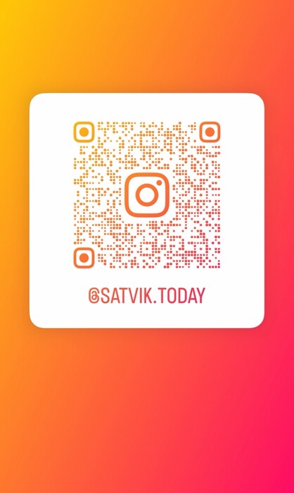 QR code for the Satvik Instagram account